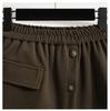 Autumn Winter Women Woolen Blend Shorts Culottes Ladies Black Coffee Elastic Waist Wide Leg Short Pants Plus Size
