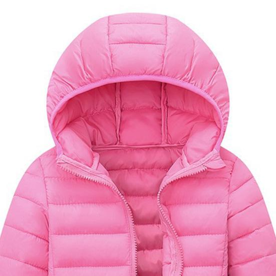 Dětský zimní kabát s kapucí, prošívaná bunda, větruodolný zip, sportovní kabát, lehký, teplý, dětské módní svrchní oblečení do školy, na venkovní aktivity