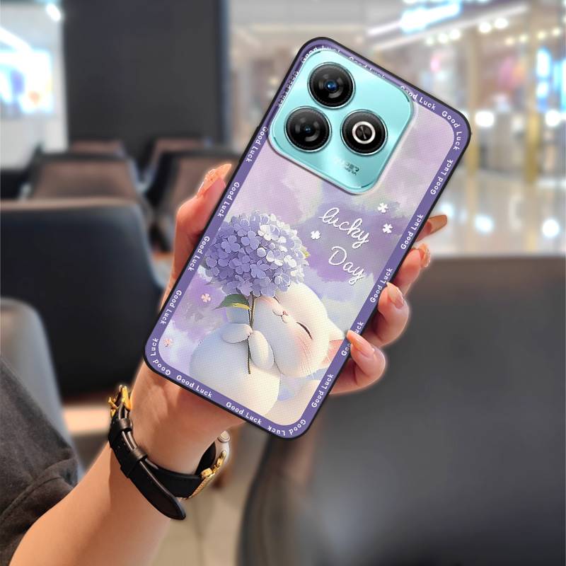 Wstrząsoodporne Wytrzymałe Etui na Telefon Dla ZTE Blade A75 4G/Z2359 Zwierzęta Kreskówka Saszetka na Telefon Słodka Tylna Pokrywa Pełne owinięcie Miękkie etui