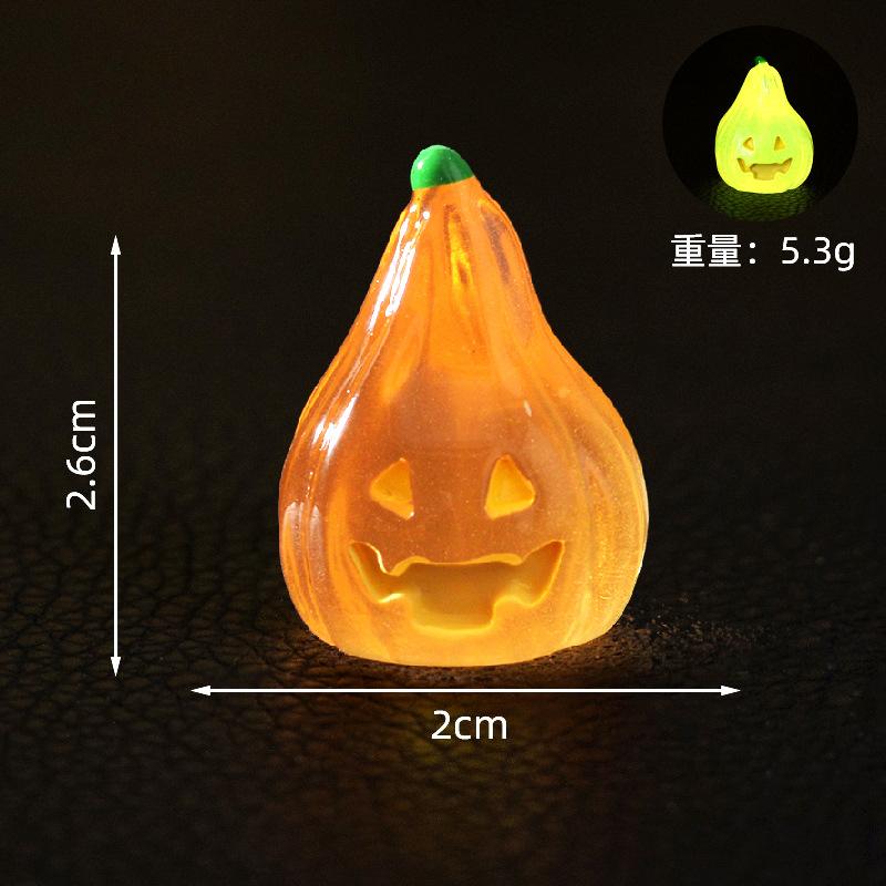New Halloween luminous pumpkin lamp micro-landscape gardening landscaping accessories, creative car luminous ornaments