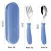 304 Stainless Steel Children's Cutlery Set - Spoon & Fork 3-Piece for Outings
