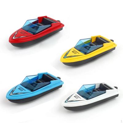 4 Pieces Mini Motorboat Model Alloy Simulation Speedboat Desktop Boat Ornament for Kids