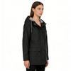 Women's Autumn and Winter Trench Coat Waterproof Women Rain Jacket Windproof Hooded Outdoor Plus Solid Raincoat