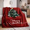 1pc Christmas Tree Blanket, Lightweight Flannel Throw Blanket For Sofa, Bed, Travel, Camping, Living Room, Office185