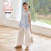 FULUOMI Girls' Sweet Sleeveless Top & Pants Summer Set