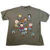 Vintage Changes Peanuts Western Characters Graphic T Shirt XL Tan USA Made Unisex T-Shirt