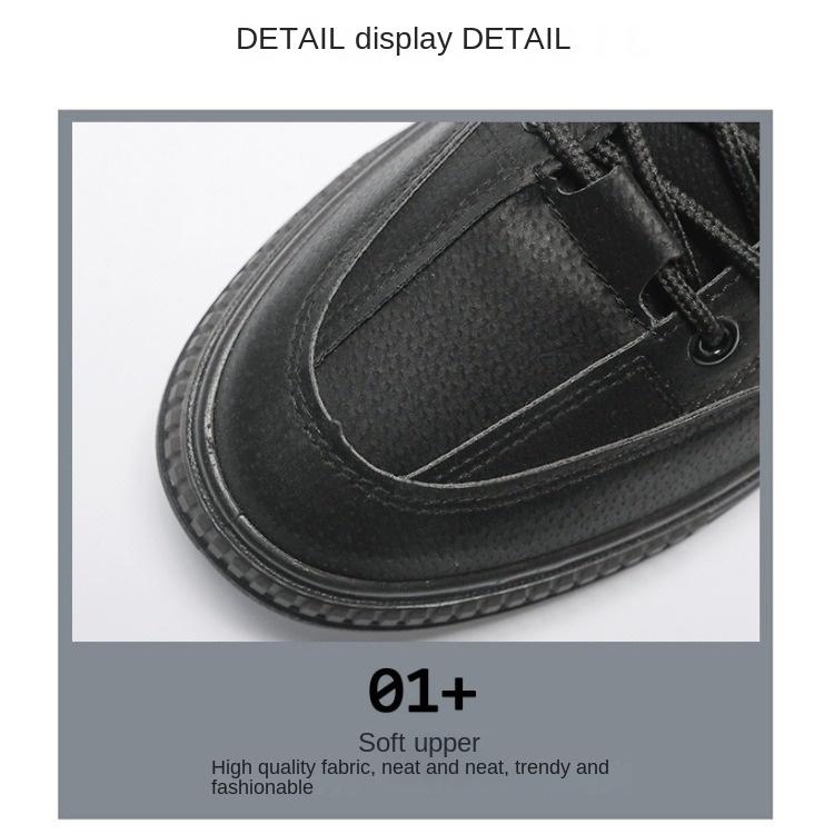 Spring Men's Shoes Breathable Labor Protection Shoes Male Construction Site Work Trend All Match Non-slip Sports Shoes Daddy Shoes