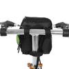 Schwarz Multifunktions-Fahrradtasche mit Schnellverschluss, Vorderrahmenrohr, Lenkertasche