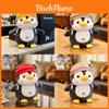 Pelúcia de Pinguim com Chapéu para Bebê e Crianças Macia Animatrônica Presente para Colecionadores