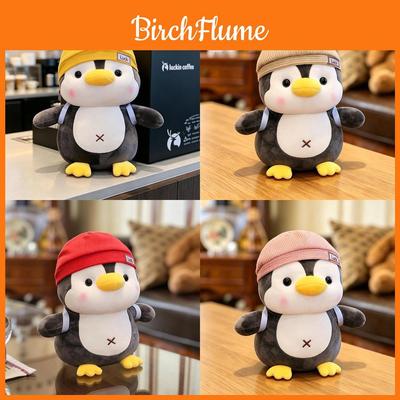 Pinguin Plüschtier mit Hut für Baby und Kinder Weich Animatronic Sammlergeschenk