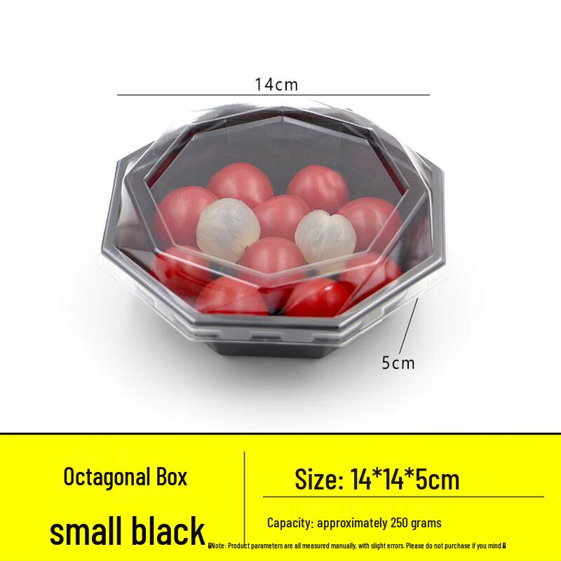 Miaojiayi Disposable Rectangular Black Food Trays (600 Pcs)