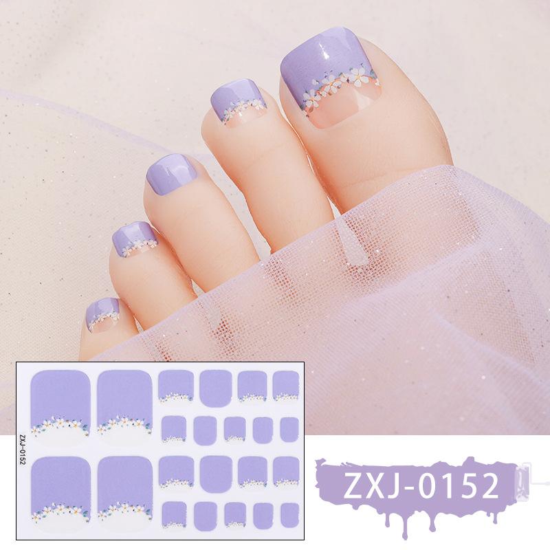 Japanese and Korean Toe Nail Stickers Waterproof Onion Pink Toenail Stickers Manicure Stickers