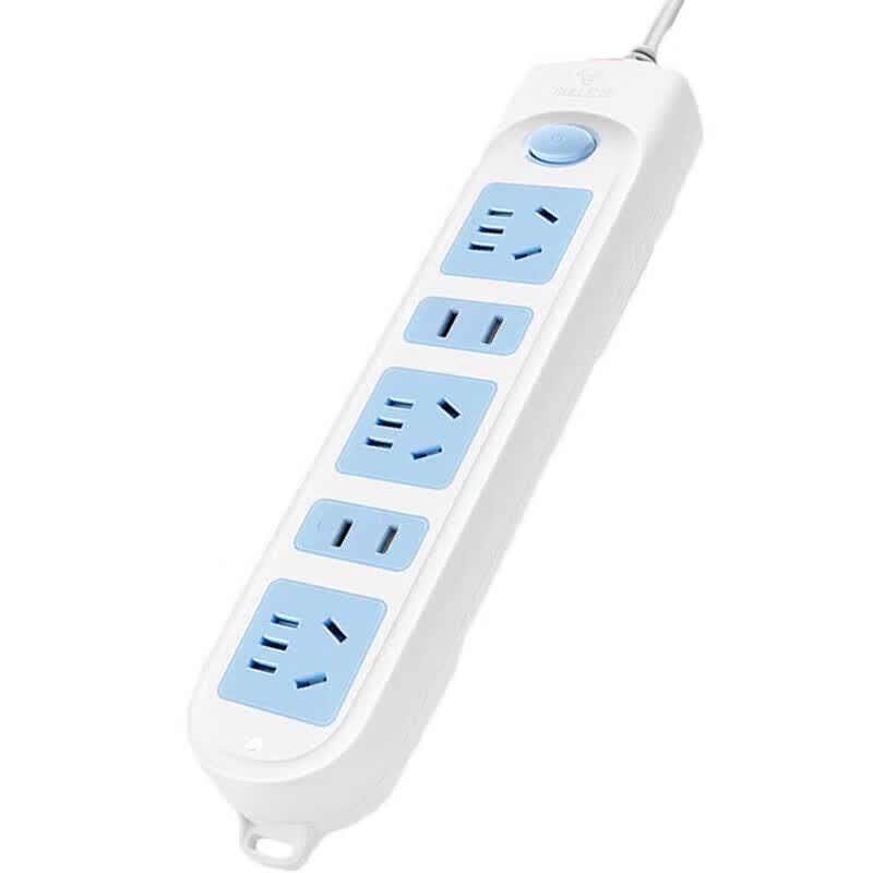 BULL 5-Outlet Power Strip with Individual and Master Switches, 5m Cable CN plug (adapter included)