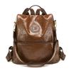 Luxury Large Capacity Fashion Style Soft Leather Women's Backpack, Designer Shoulder Bag, Anti-theft Travel Backpacks