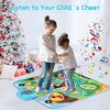 Dance Mat, Electronic Light Up Dance Pad Musical Play Mats Dancing Floor Game Mat Toys with 5 Game Modes (39.4x 34inch) for Girls & Boys Age 3+