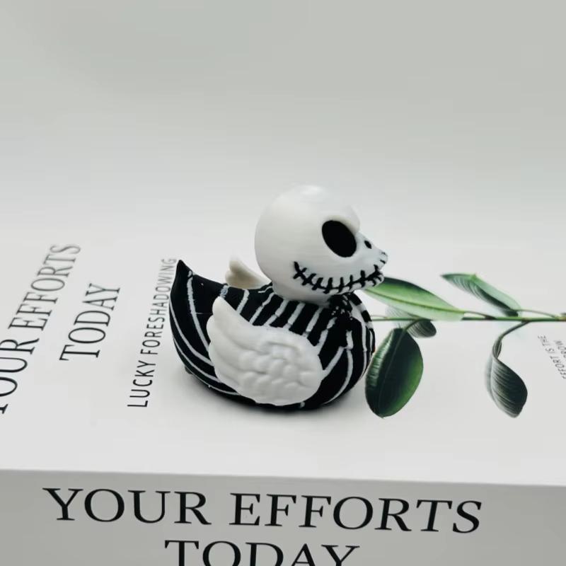 MINISO 3D Printed Duck Model Toy Simulated Animals Death God Duck Ghost Duck for Home Desk Decoration or Kids Christmas Gifts