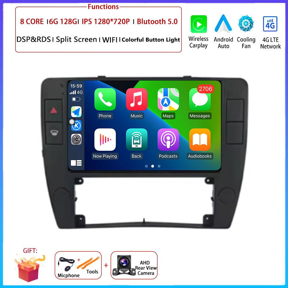 4G Android OS Carplay Auto For Volkswagen Passat B5 2000 - 2005 Car Radio Navigation GPS Multimedia Video Player AMI QLED Screen