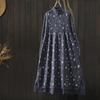 Elegant Women's Floral Knit Winter Dress 2025 - Stylish Long, Half-High Collar