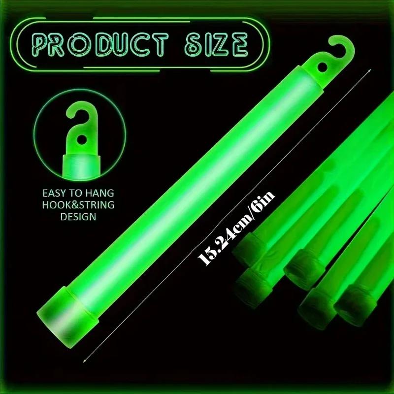 

Latests Models LED Glow Stick with Hook 6 inch Fluorescence Light Glow Sticks for Hiking Camping Outdoor Emergency Concert Party