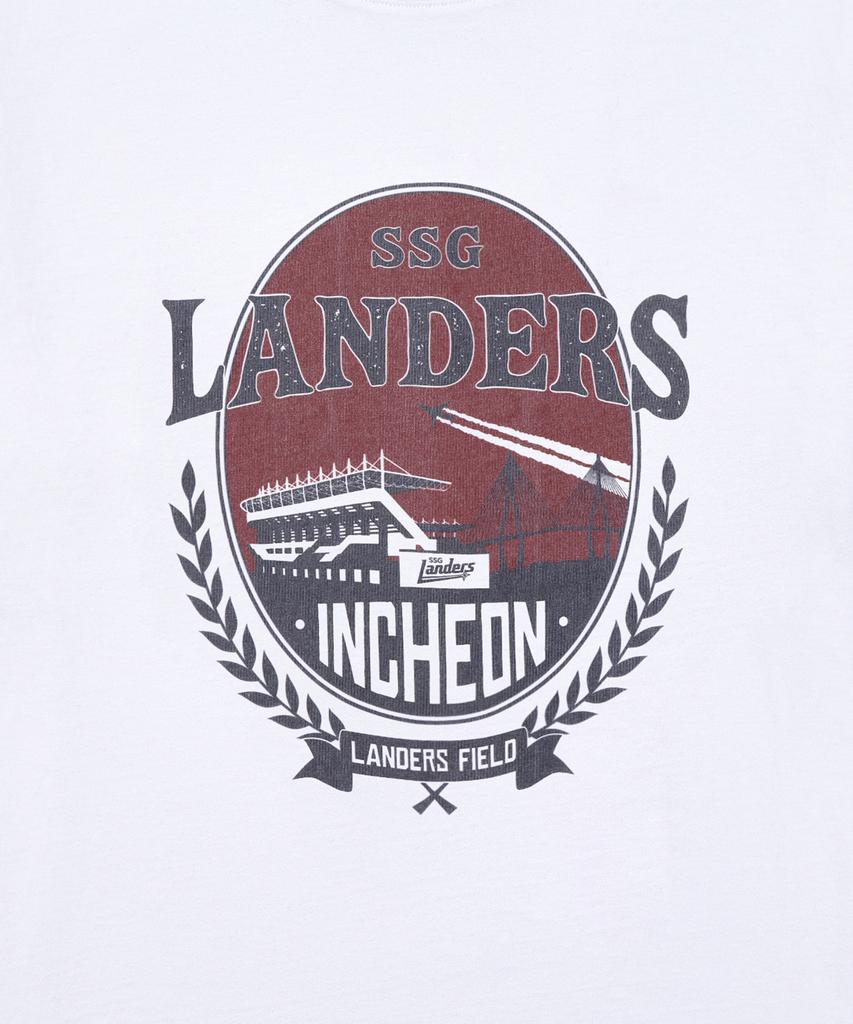 Hangugyaguwiwonhoe Musinsa X Kbo Ballpark Ver.2 Short Sleeve T-Shirt White [Incheon Ssg Landers]