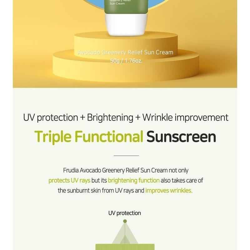 FRUDIA - Avocado Greenery Relief Sun Cream