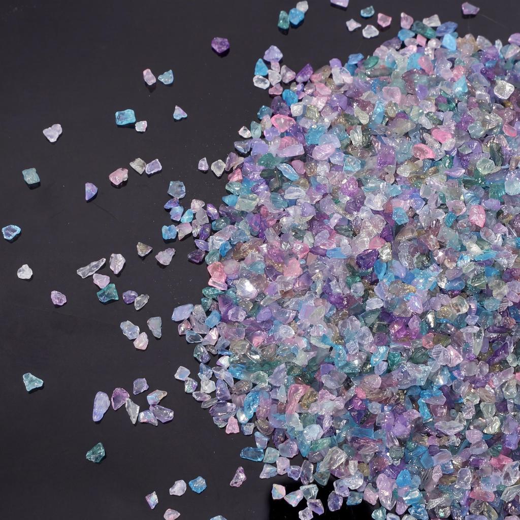 Glass Crushed Stone AB Iridescence