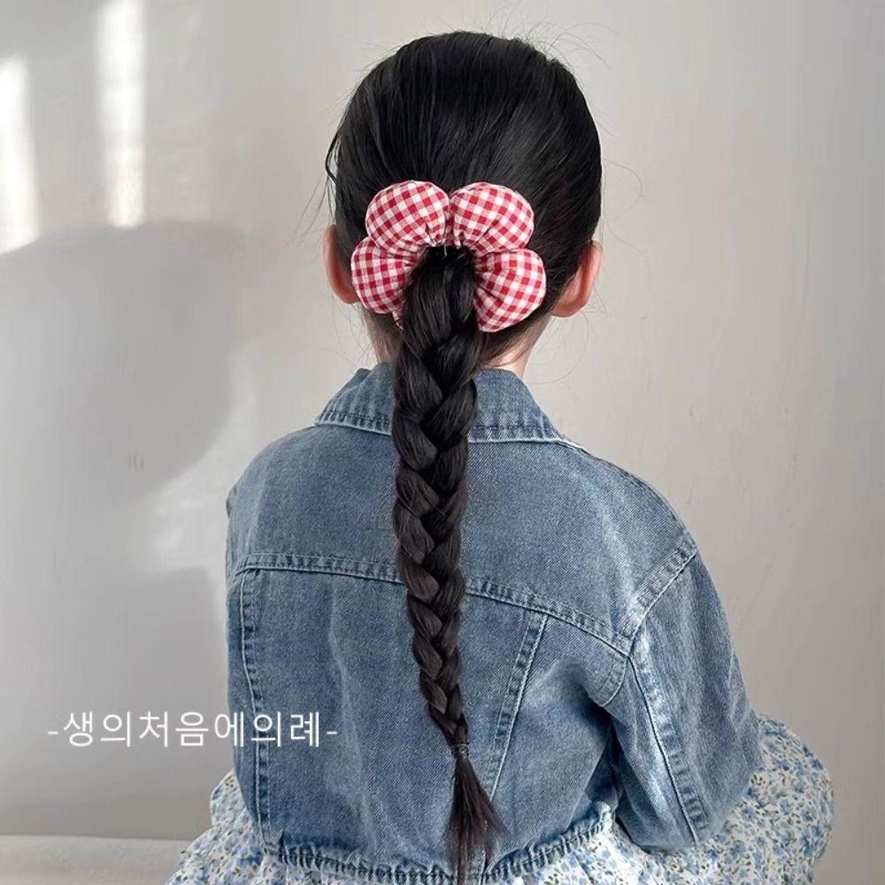 Flower Shape Large Hair Scrunchies Sponge Exaggerated Hair Ring Personality Elastic Hair Rope  Girl