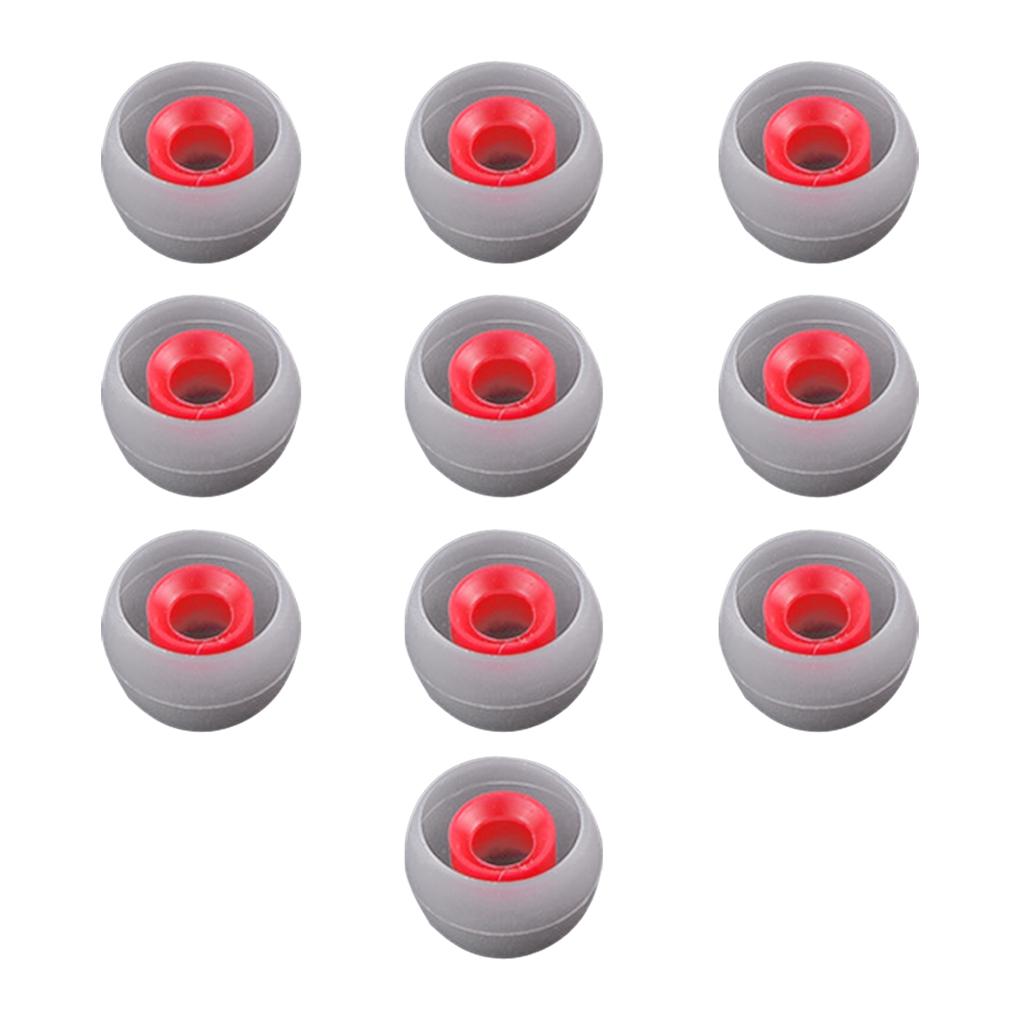 10 штук Сменные наушники Силиконовые цветные амбушюры Внутриканальные насадки Подушечки для наушников Шумоподавляющие заглушки Колпачки