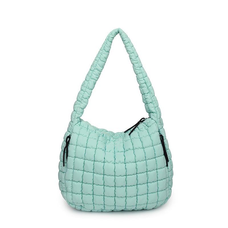 Popular Pleated Cloud Bag Fashionable One-shoulder Portable Dumpling Large Capacity Down Cotton Underarm Female