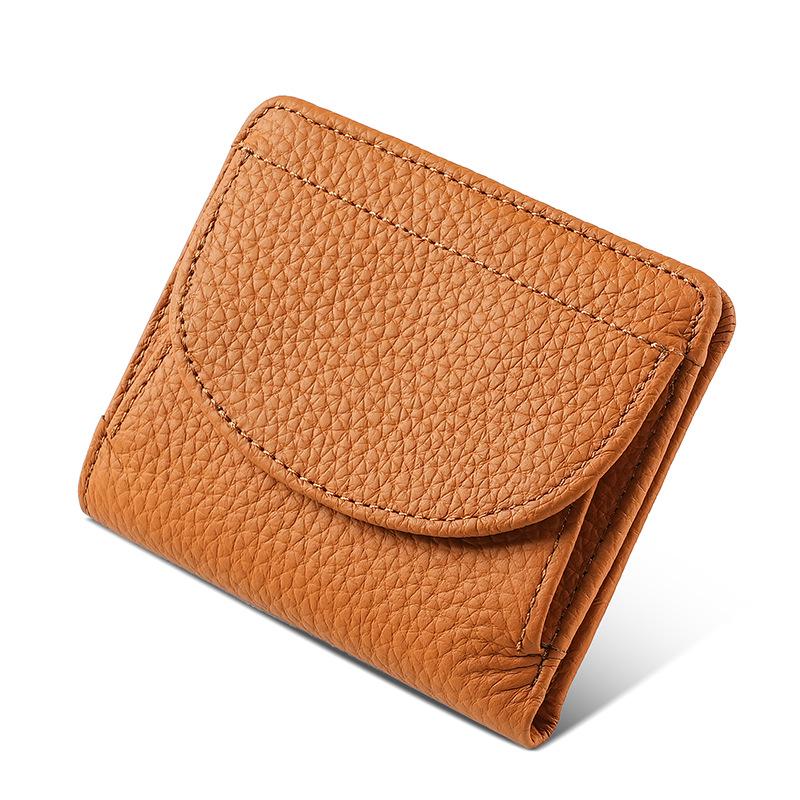 Women's Genuine Leather RFID Anti-Theft Multi-Card Wallet and Small Coin Purse