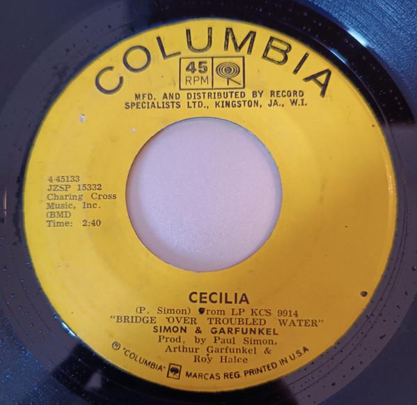 

7-дюймовая пластинка SIMON GARFUNKEL Cecilia The Only Living Boy In Ne 445133 Columbia 1970 Ямайка Рок Б/у