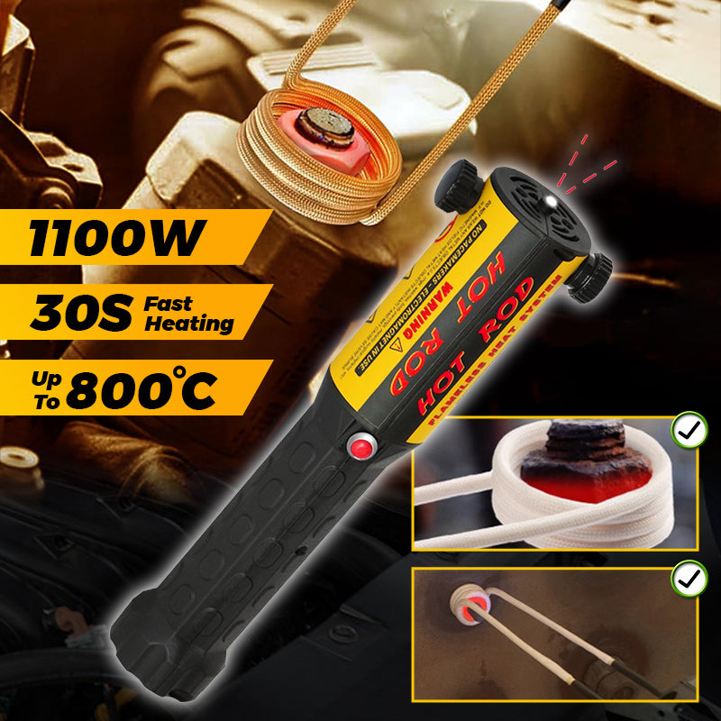 Magnetic Induction Heater Kit 100W Induction Heat Bolt Removal Tool With 3 Pieces Coil Kits For Auto Use Bolt Remover Repairing