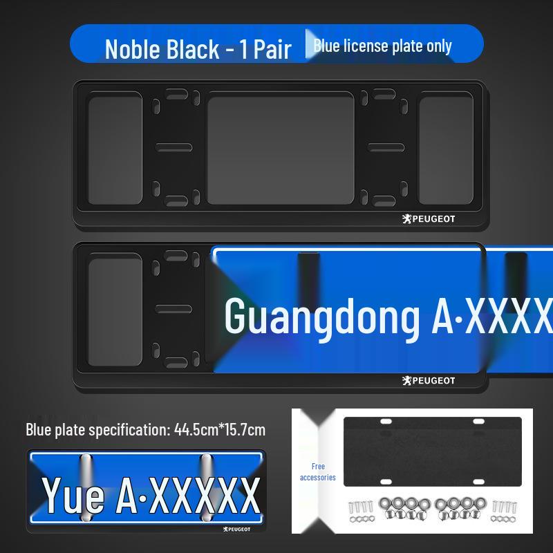 Compatibele kentekenplaathouder voor Peugeot modellen 408, 508L, 3008, 4008, 5008, 408X.