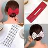A lazy person's new type of bun hair clipper with a bow, a perfect hair accessory for women