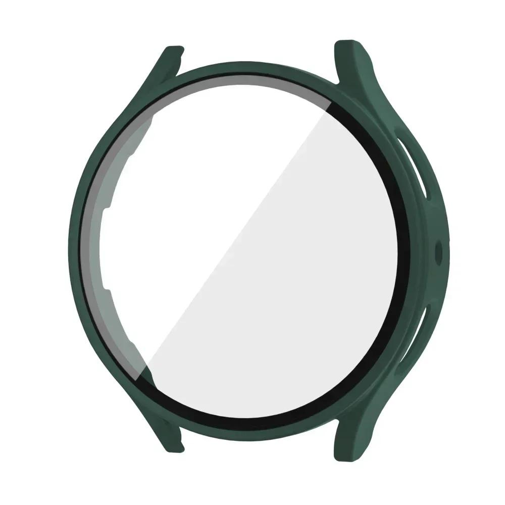 Tempered Glass+ PC Cover for Samsung Galaxy Watch 7 6 5 4 44mm 40mm All Coverage Protective Bumper Case Galaxy Watch Accessories