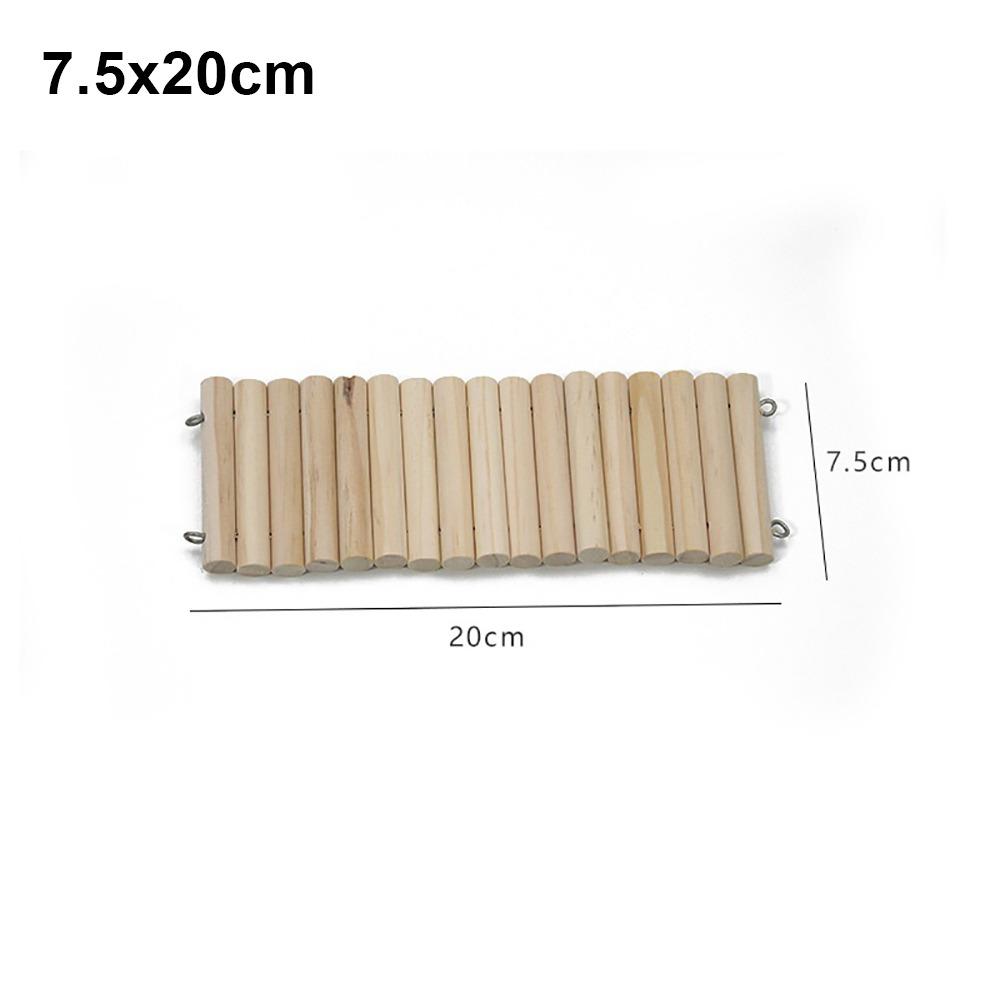 1 ks Snadno instalovatelná závěsná klecová dekorace Dřevěná podlahová plošina Potřeby pro malá zvířata