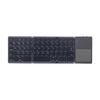 B033 Plus Portable Foldable Bluetooth Keyboard with Silent Touch for Tablets, Phones, and Laptops.