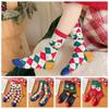 Cotton Christmas Socks Christmas Tree Female Hosiery Soft Santa Claus Socks  Girl
