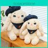 Cute Cartoon Beret Rabbit With Carrot Pattern Scarf Plush Toy Children For