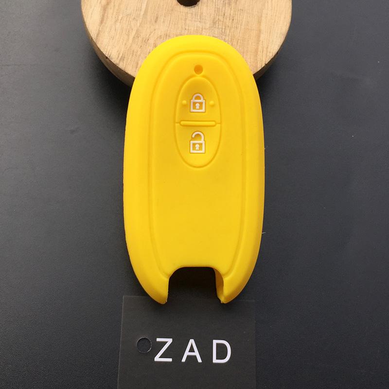 ZAD silicone rubber car key cover case skin protect keychain for   SUZUKI Swift Sport SX4 SCORSS grand vitara Wagon R stingray