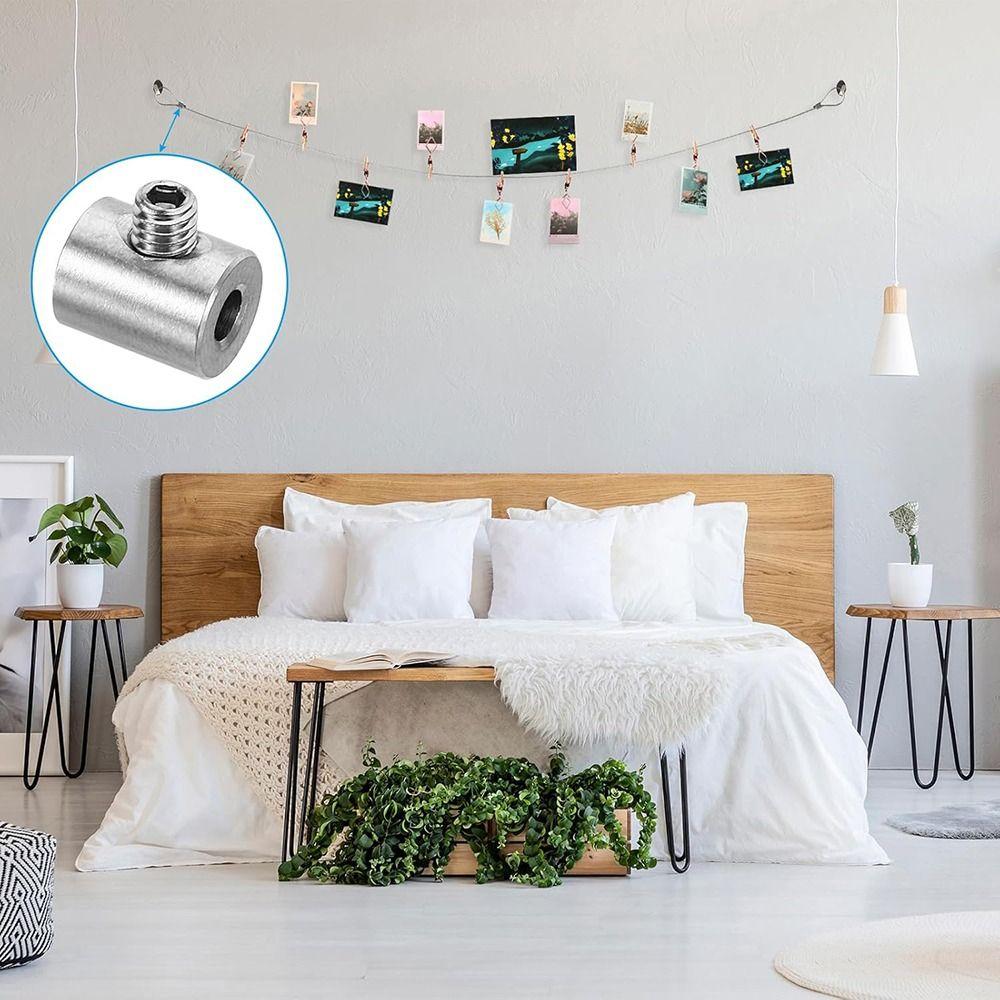 Metal Wire Rope Clamp Adjustable Stainless Steel Cable Clamp Hardware Accessories Hanging Clip