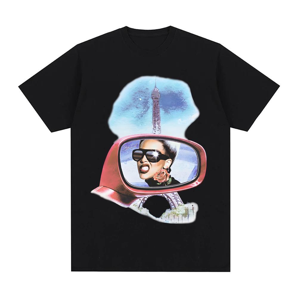 

VIE IN PARIS T-SHIRT Doja Cat new Style Round Neck Summer 100%Cotton High Quality Fashion Tshirt Singer s Same Style camisetas 4XL