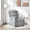 Relaxation Armchair Light Grey Fabric
