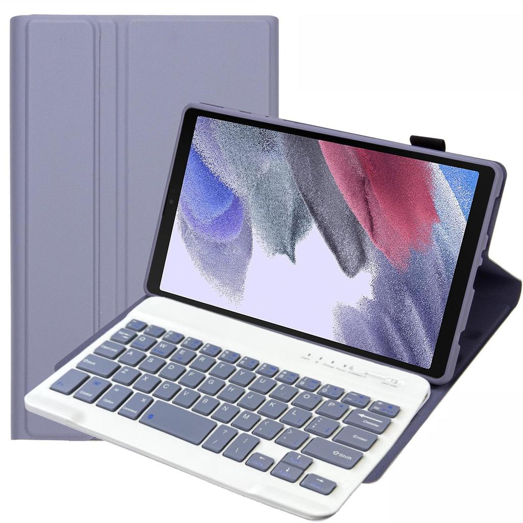 Samsung A7 Lite 8.7" Tablet Case with Magnetic Shell and Bluetooth Keyboard - Compatible with Russia, France, Spain
