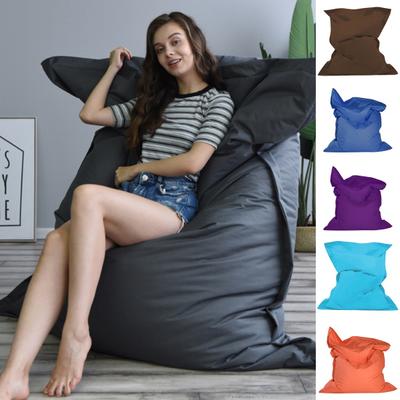 Pokrowiec na worek fasoli zmywalny jednokolorowy 100x140cm salon leniwy Sofa Protector narzuty Sofa nie wchodzi w skład Home Decor