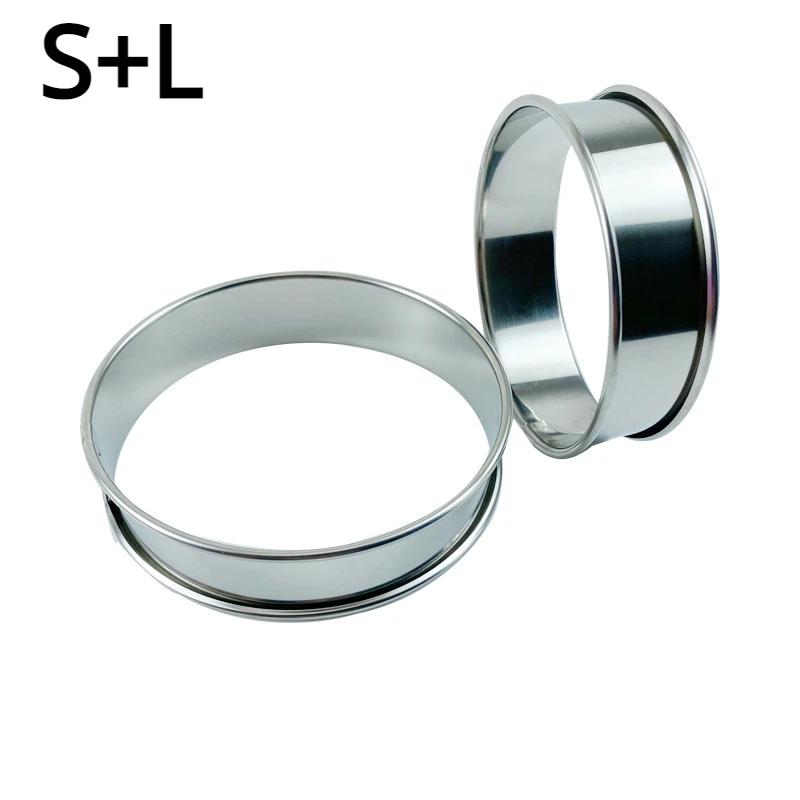 304 Stainless Steel Mousse Ring with Double Rolled Edges Round Biscuit Mould Round Chiffon Cake Mould Cake Tart Release Ring