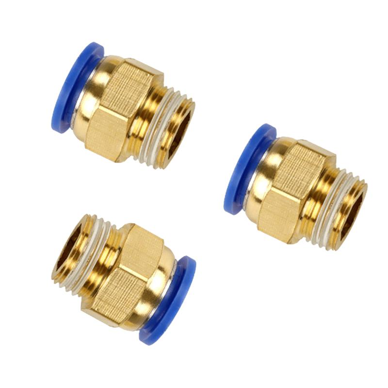 PC Pneumatic Air 10Mm 8Mm 12Mm 6Mm 4Mm Hose 1/4In BSP 1/2In 1/8In 3/8In Male Thread Air Nipple Quick Coupling-B61B