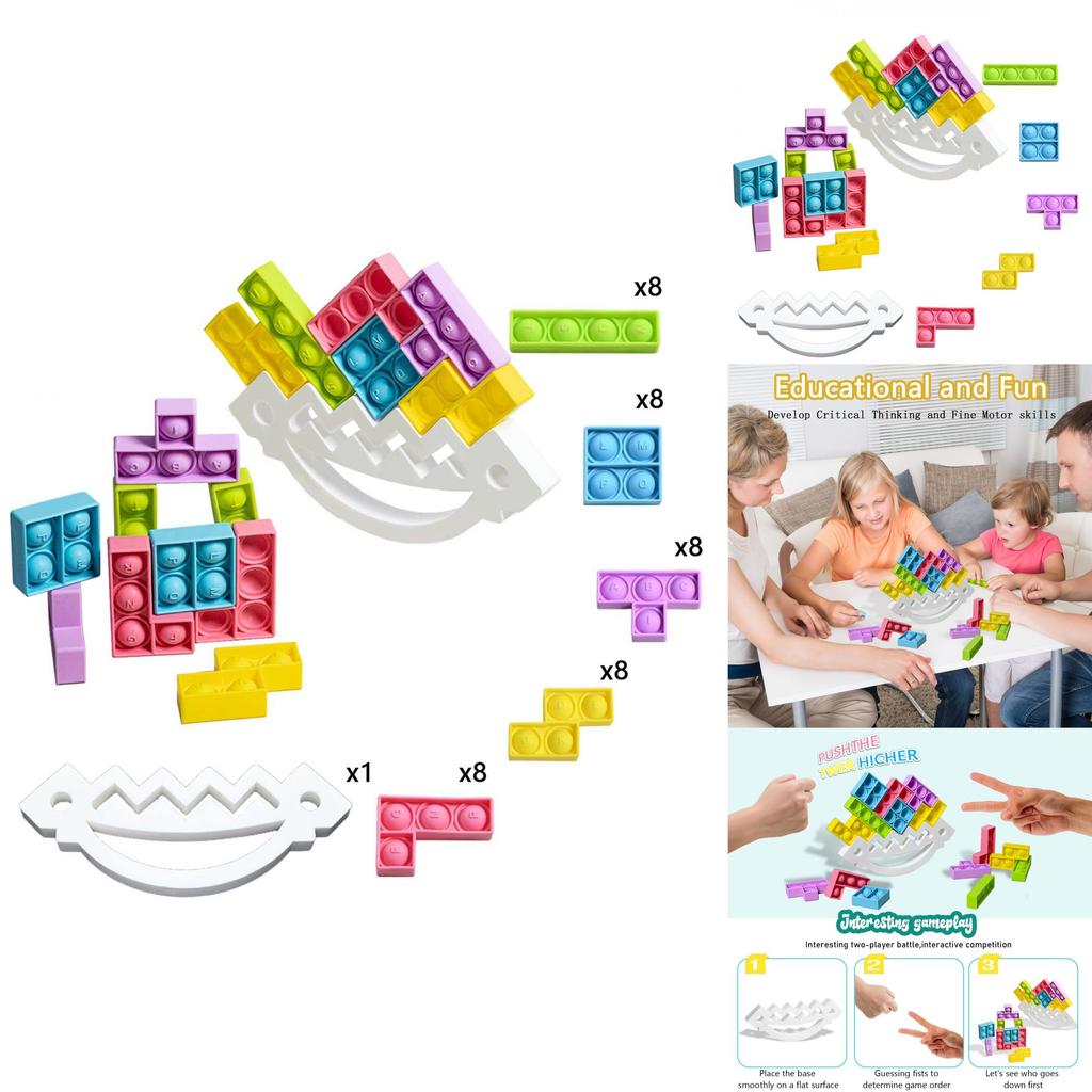 Silicone Kids Stacking Blocks With Balance Fun For Parentchild Play