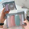 1/3pcs Mesh Transparent Cosmetic Bag Skin Care Storage Bag Handbag Portable Travel Wash Organizer Student Stationery Bag