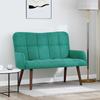 2 Seater Sofa Turquoise 115 x 61 x 87 cm Velvet (V)